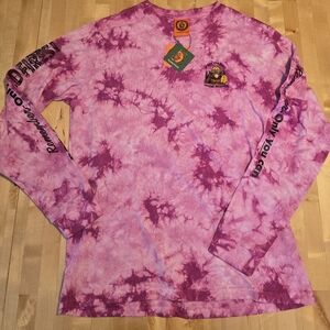 Teddy Fresh x Smokey Bear Tie Dye Long Sleeve Shirt Size Small NWT